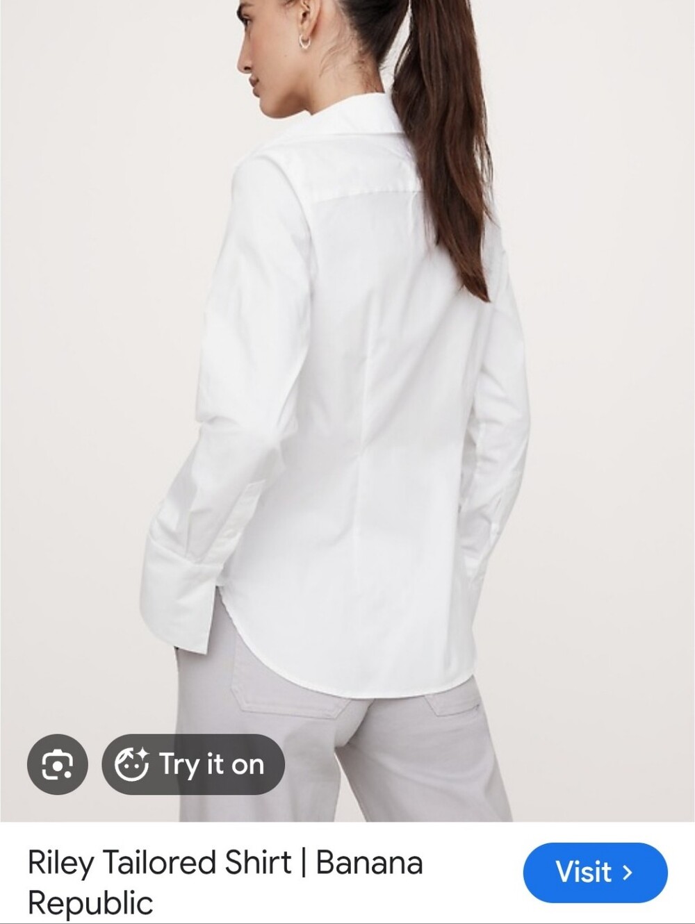 Banana Republic "RileyII" Shirt Designed to Create a Tailored Silhoutte (Size 6) - Picture 14 of 16